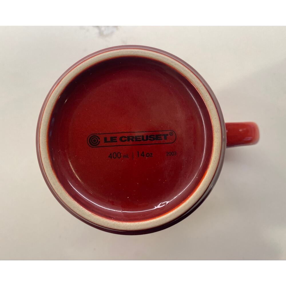 Le Creuset Stoneware Grand Mug 400mL 14oz Flame Ombré Red Coffee Mug - Picture 3 of 9